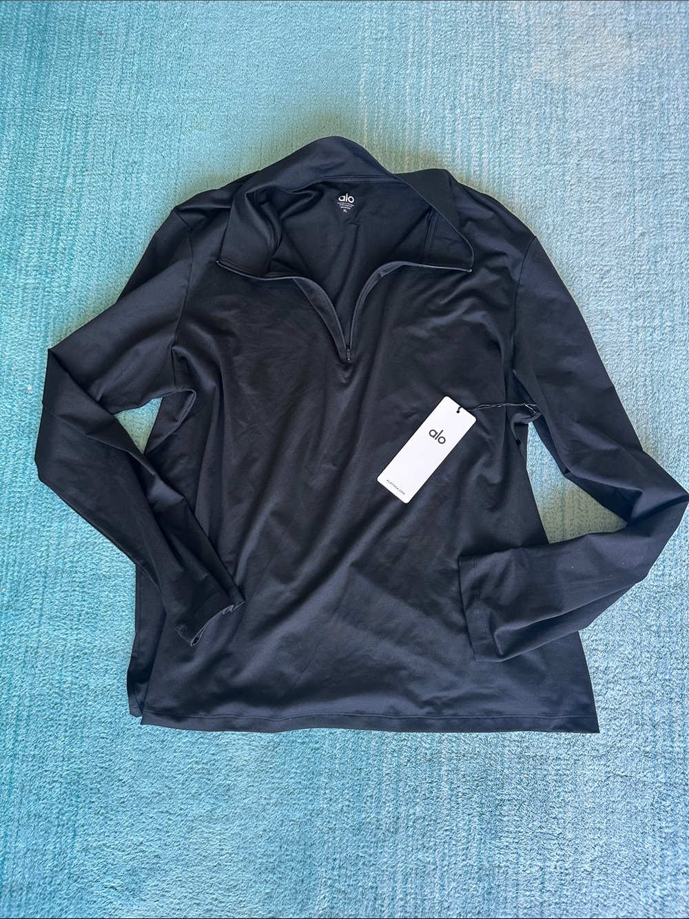 ALO Conquer 1/4 Zip Reform Long Sleeve, SIZE XL NWT!